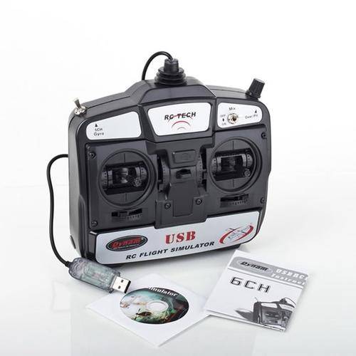 Dynam RC Tech 6-Channel USB R/C Flight Simulator with FMS Software Set (Mode-2)