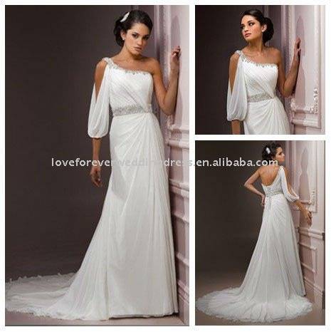 Custom made wedding dress