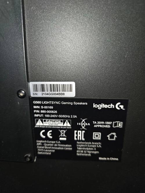 Logitech G560 LIGHTSYNC GAMING SPEAKERS! GREAT CONDITION 100% WORKING! BARGAIN!