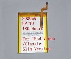 3000mAh Battery Replacement for iPod Classic 6 6.5 7 Video 5 5.5 Thin. IN STOCK.