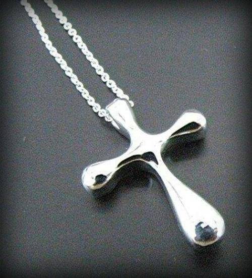 .925 SILVER LADIES CROSS PENDANT & SILVER ROPE CHAIN**In Stock**Last One Left**