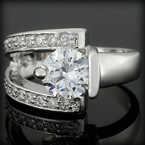 Topaz Gemstone White Gold Ladies Ring**In Stock**