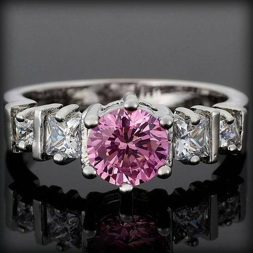 Kunzite Gemstone White Gold Ladies Ring**In Stock**