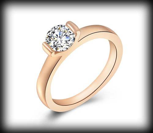 18kt Rose Gold Filled Gemstone Ladies Ring**In Stock**