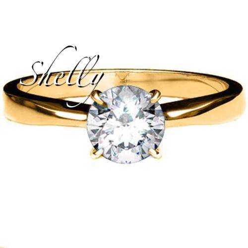 EXCELLENT 1/5 CARAT GENUINE DIAMOND 18K SOLID YELLOW GOLD RING  **IN STOCK**