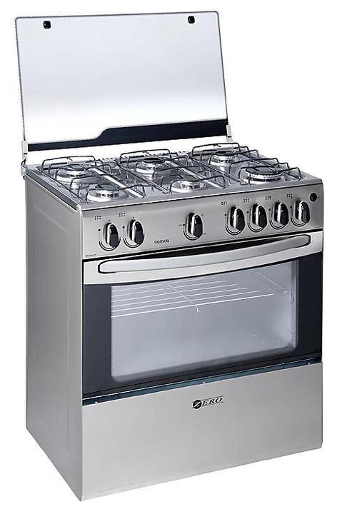 Zero Appliances 6 Burner Metallic Gas Stove with electronic ignition *WITH GRILL*