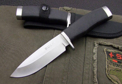 OEM Buck 768 Silver Hunting Knife