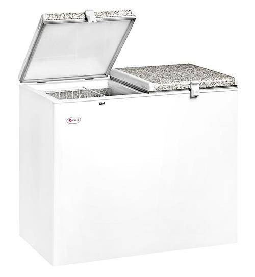 Zero Appliances 236 Litre Double Bin Gas Elec Fridge Freezer * Shop Soiled*
