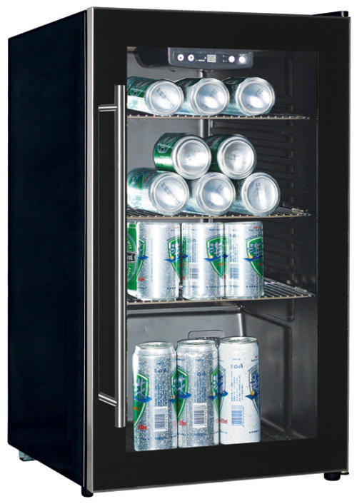 Kelvinator Beverage Cooler - Black & Glass