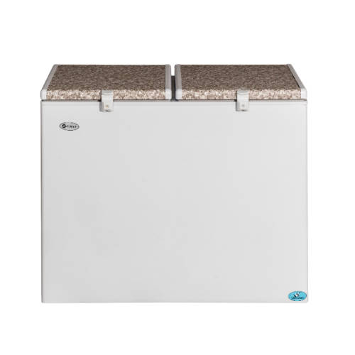 ZERO APPLIANCES 236 LITRE DOUBLE BIN GAS ELECTRIC FRIDGE FREEZER - SHOP SOILED
