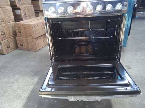 6 Burner Stainless Steel Gas Stove With Gas Oven - Not Boxed - Shop Soiled