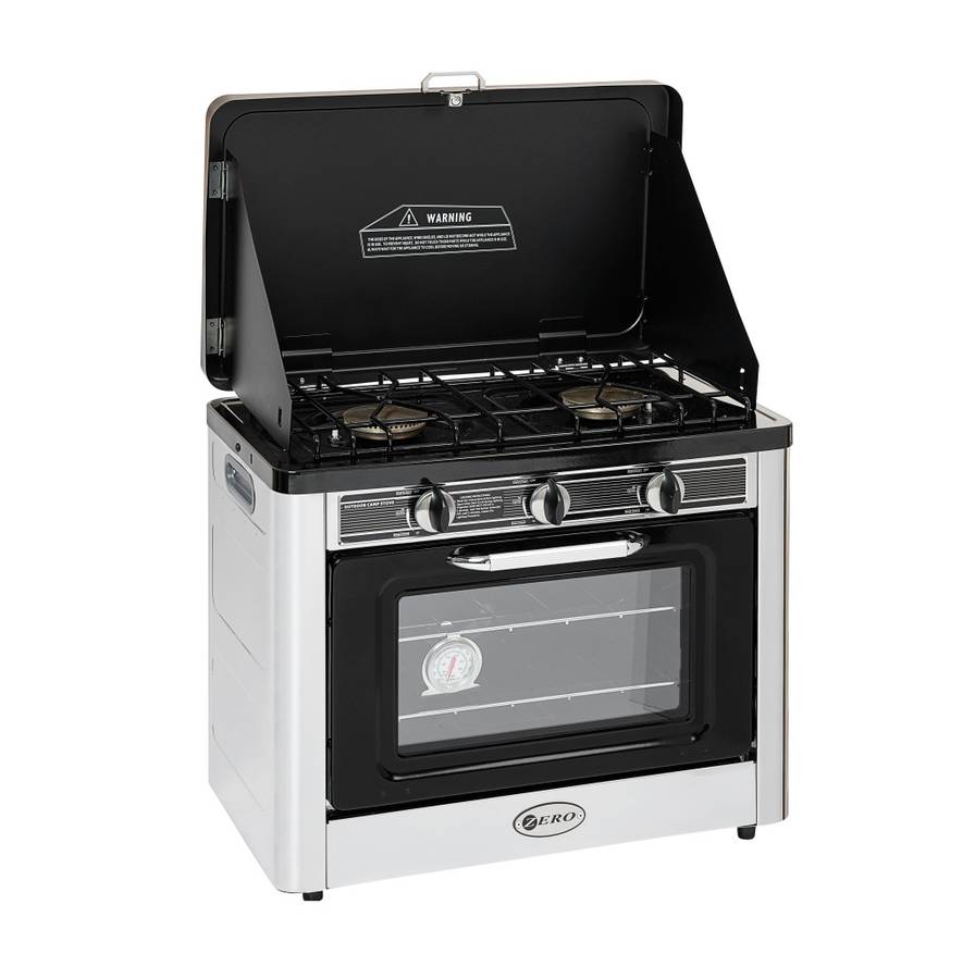 Zero Portable Outdoor 2 Burner Gas Stove And Oven