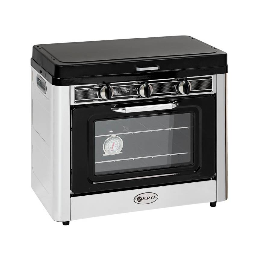 Zero Portable Outdoor 2 Burner Gas Stove And Oven
