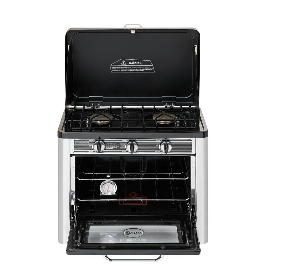 Zero Portable Outdoor 2 Burner Gas Stove And Oven