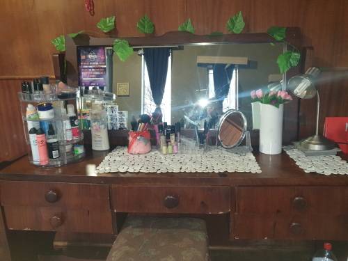 Large dark wood dresser