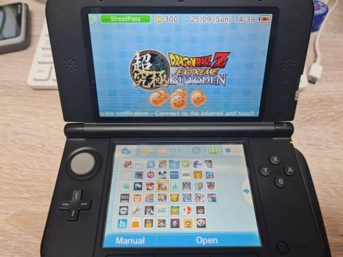 Nintendo 3ds XL - 64GB SD Card - Firmware Loaded (F008 )- hard shell case