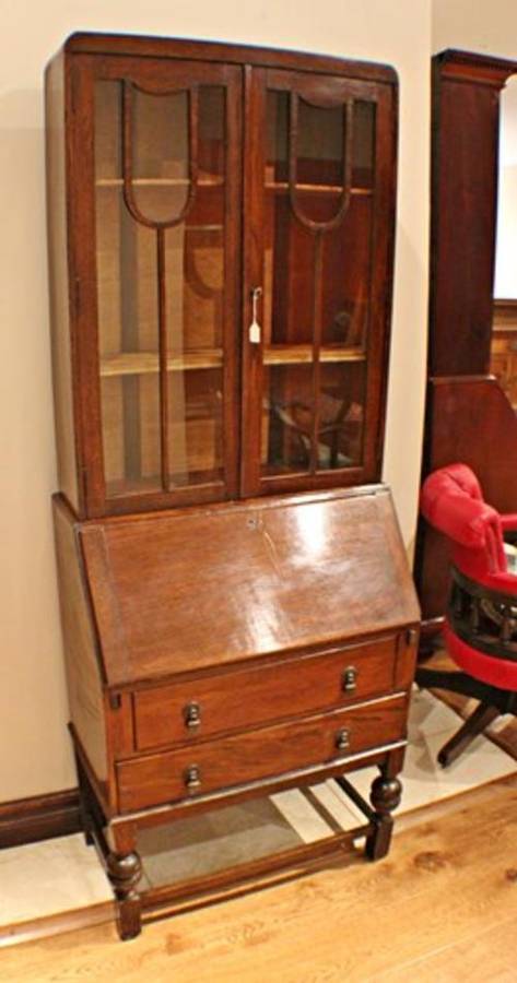 Bureau book case Edwardian