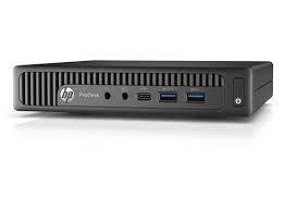 HP PRODESK 600 * G2 MINI PC*CORE i5-6500T*2.50GHZ * 4 GB RAM*256 GB SSD*CHARGER*WIND 10 PRO  OS