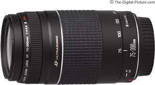 Canon Zoom Lens EF 75-300mm f/4-5.6 III USM | FRONT & REAR CAPS| GOOD CONDITION