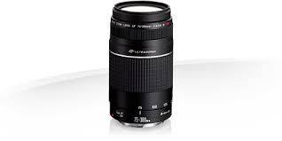 Canon Zoom Lens EF 75-300mm f/4-5.6 III USM | FRONT & REAR CAPS| GOOD CONDITION