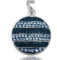 SOLID STERLING SILVER AND SWAROVSKI CRYSTAL PENDANTS
