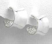 SOLID STERLING SILVER EARRINGS