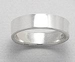 FLAT SOLID STERLING SILVER RING SIZE 6