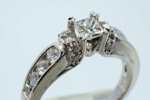 1Ct Natural Diamond Engagement Ring Size 7