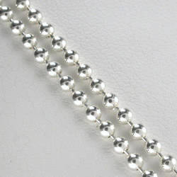 925 silver Plated Venetian Link bead necklace 1.7mm X 50cm