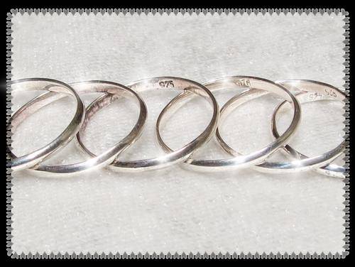 Plain SOLID Silver 925 ring size 6