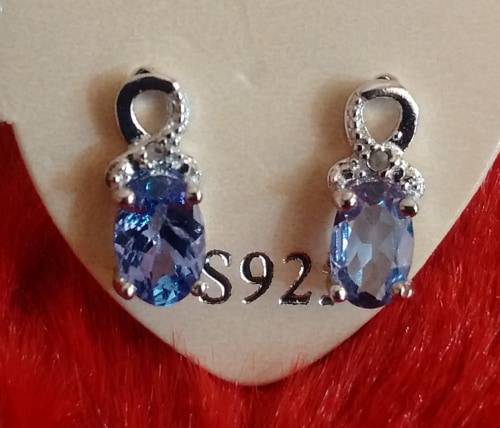 ***IN STOCK***REAL STONES!!!*** 0.84 CT GENUINE TANZANITE  0.925 STERLING SILVER
