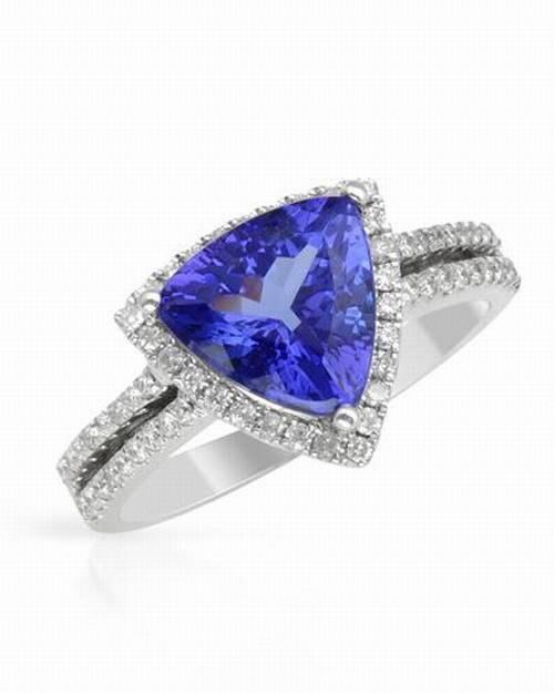 **IN STOCK!!!CERT INCLUDED R53 535!** Estate 2.66 ct 18Kt Gold  Diamond Tanzanite Engagement Ring