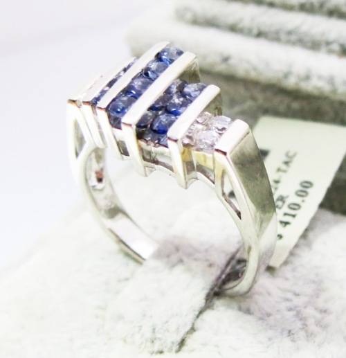 ***IN STOCK***REAL STONES!!! DARK TANZANITE AND SOLID STERLING SILVER RING
