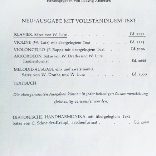 Mein Heimat Land - Singing and playing - medium difficulty