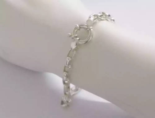 **IN STOCK!!**HEAVY!! BOUCHER STERLING SILVER BRACELET WITH SIGNORETTI CLASP