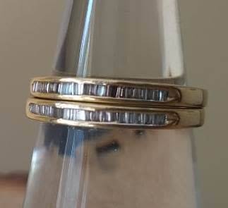 ***IN STOCK!!*** 2 X rings - 4 gram 18ct gold set with .40ct Channel set diamonds