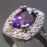 **R1 599** Amethyst and Topaz solid sterling silver ring
