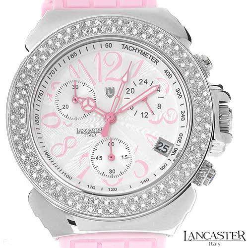 **R18 960** 0.94ctw Genuine Diamonds LANCASTER Made in Italy Brand New Chronograph Date Watch