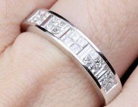 ***R38 690*** 1.35ct Diamond 14k White Gold Wedding Band Ring