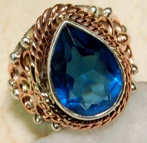 **R1 800** Awesome Topaz 925 Sterling Silver Ring Sz 7.5