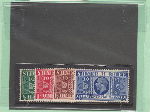 Great Britain 1935 Silver Jubilee set of 4 stamps Unmounted Mint