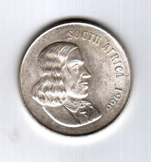 R1 Silver Uncirculated Jan Van Riebeeck 1966 Coin