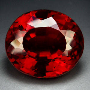34.75ct.AWESOME BLOOD RED RUBY OVAL GEM