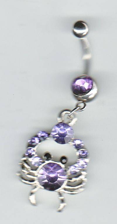 PURPLE CRAB BELLY RING