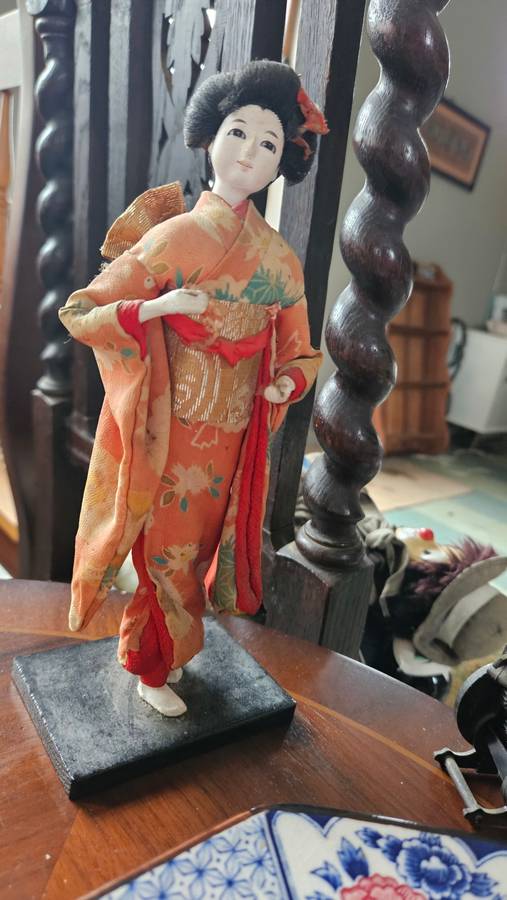 Small vintage Geisha doll