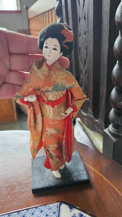 Small vintage Geisha doll