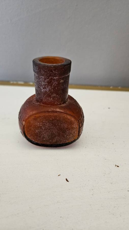 Vintage Amber Glass Marmite bottle