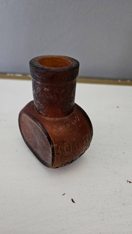 Vintage Amber Glass Marmite bottle