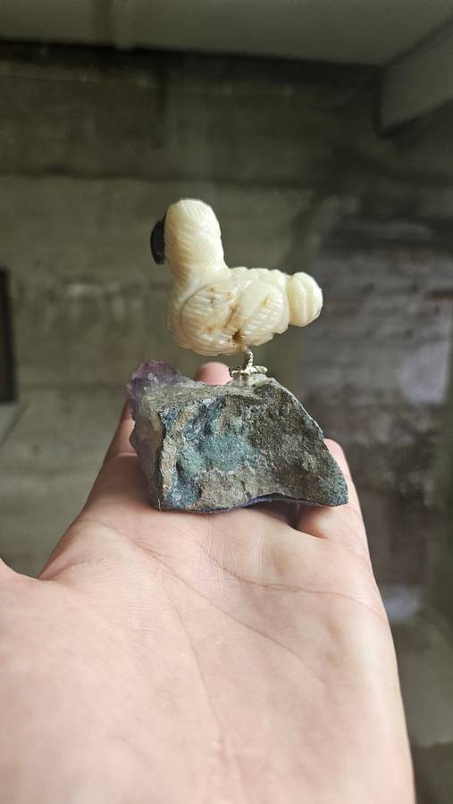 Carved Dodo on semi precious stone