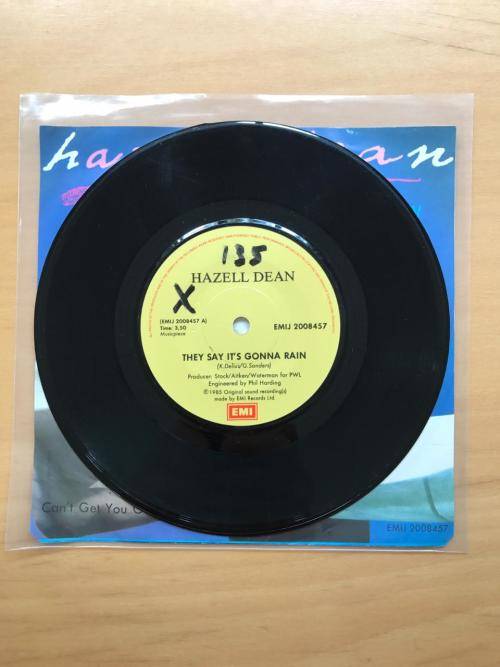 Hazell Dean - They say it`s gonna rain 7` single (VG / VG+)